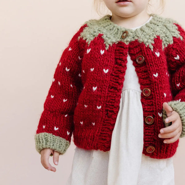 Strawberry Cardigan Sweater