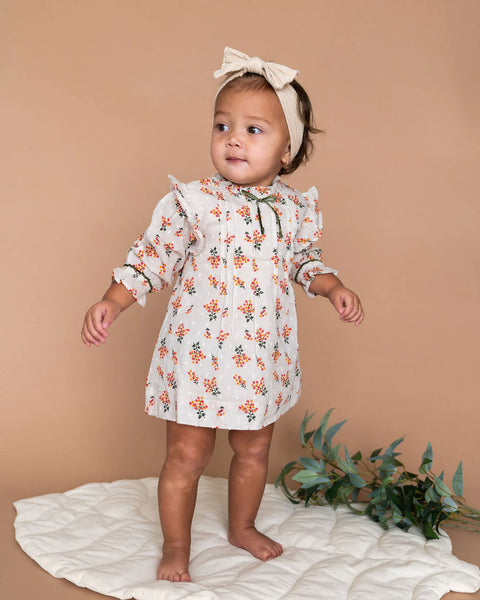 Lucca Floral Baby Dress & Bloomer Set