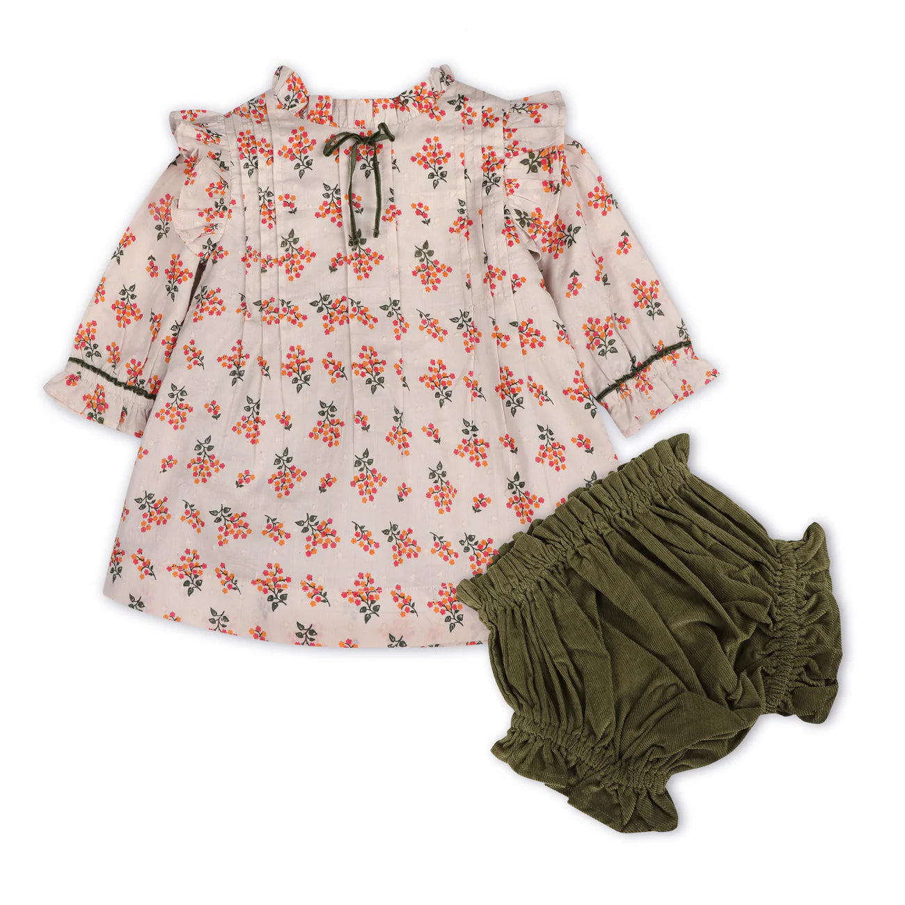 Lucca Floral Baby Dress & Bloomer Set