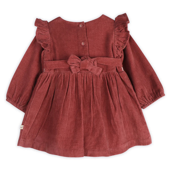 Amber Velvet Baby Dress & Bloomer Set
