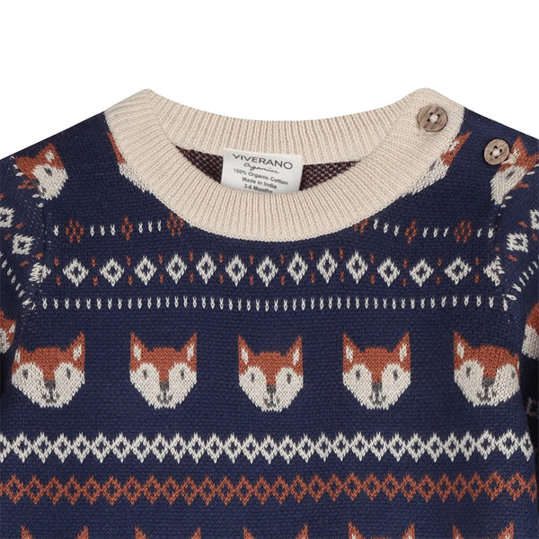 Fox Baby Knit Jumpsuit