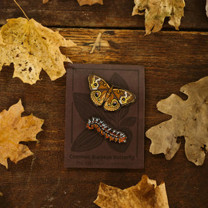 Common Buckeye Butterfly Pin Set