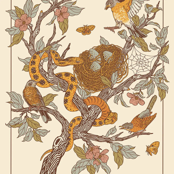 Robins + Gopher Snake Giclee Print