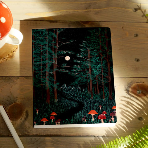 Moonrise Forest Layflat Lined Journal