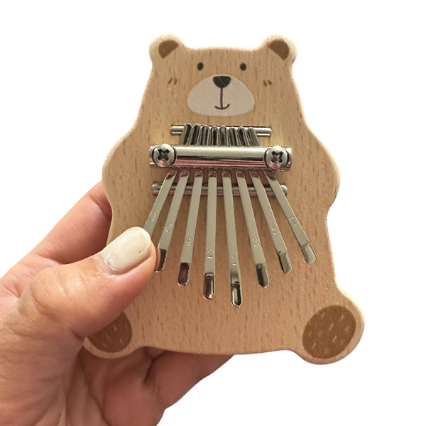 Mini Wooden Bear Kalimba