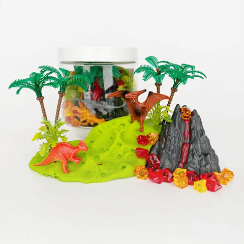 Dinosaur Volcano Dough-To-Go Play Kit