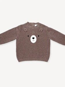 Knit Bear Embroidered Sweater