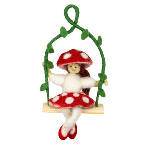 Mushroom Fairy Mini Swing