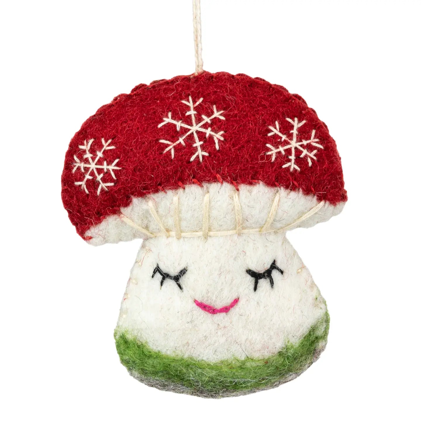 Snowflake Mushroom Ornament