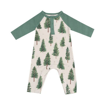 Forest Tress - Raglan Romper