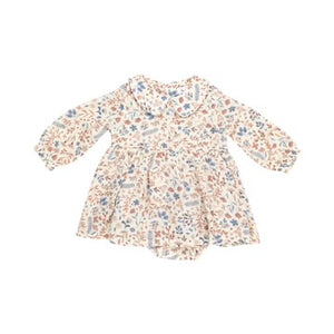 Peter Pan Collar Bubble w/ Skirt - Western Floral