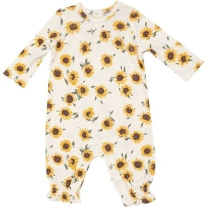 Long Sleeve Romper - Sunflowers