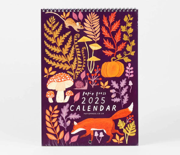 Flora and Fauna 2025 Wall Calendar