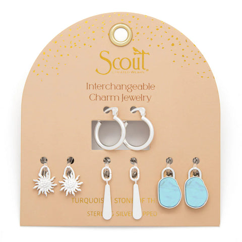 Interchangeable Charm Earrings