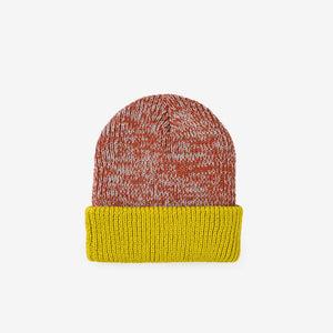 Colorblock Plush Knit Beanie