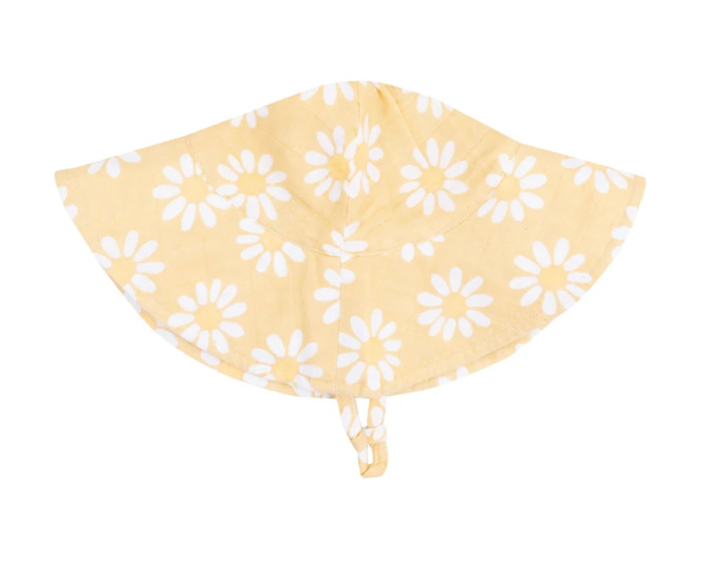 Wide Brim Yellow Mod Daisy Sunhat
