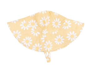 Wide Brim Yellow Mod Daisy Sunhat