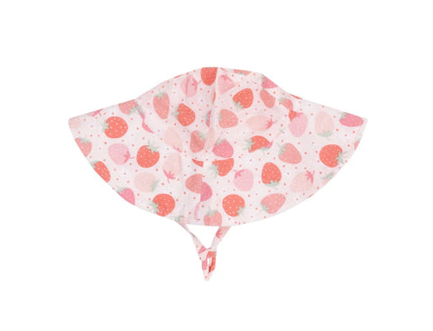 Wide Brim Strawberry Bliss Sunhat