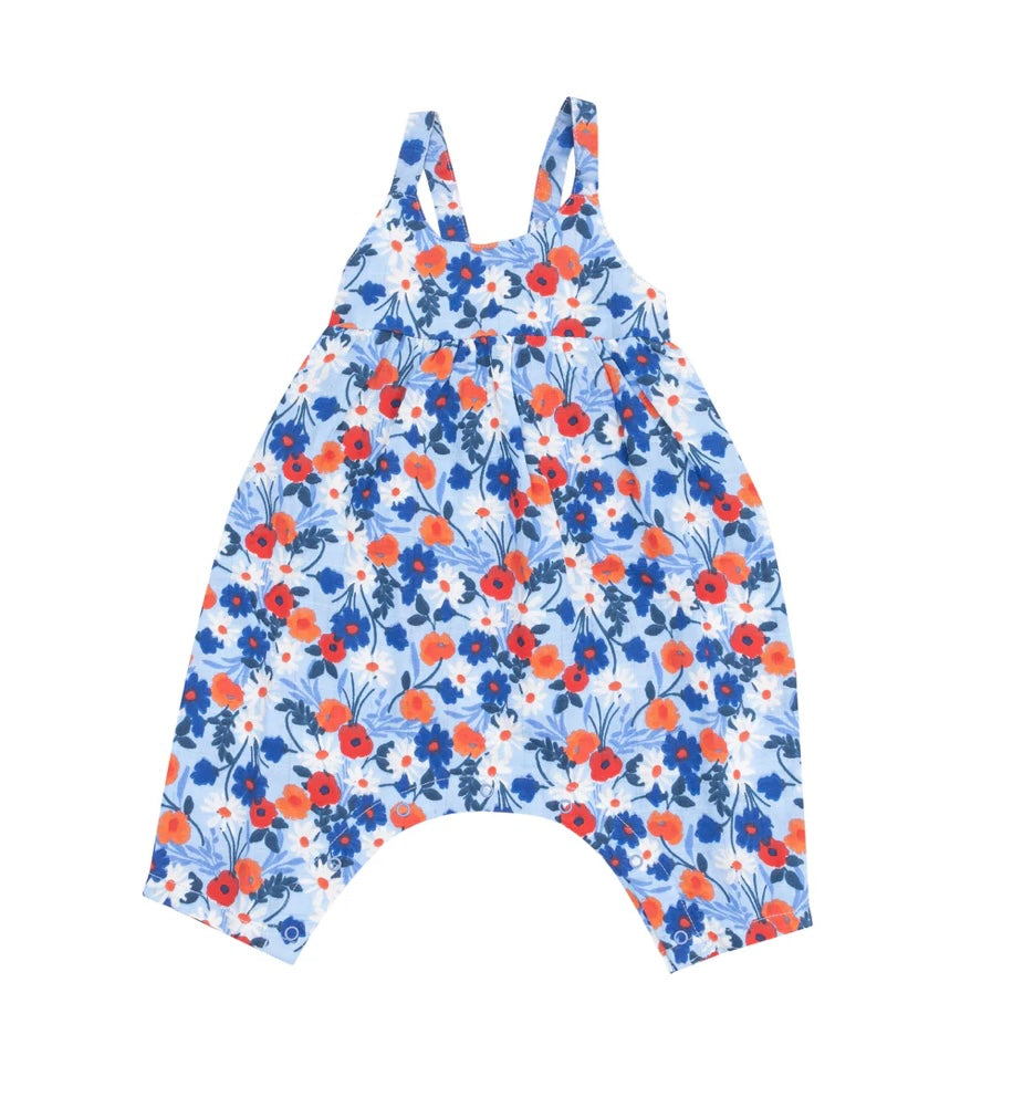Poppy Days Tie Back Romper