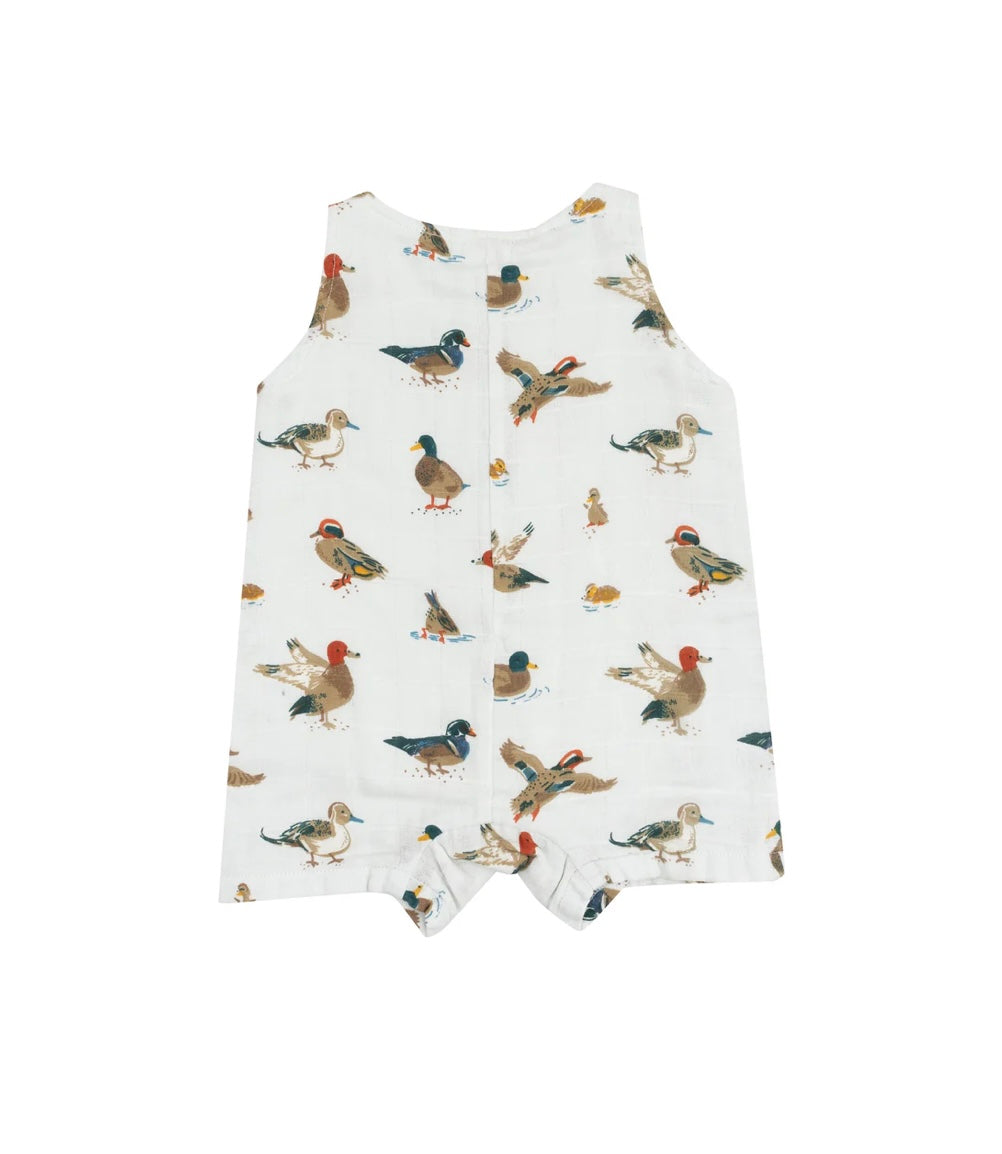 Duck Sleeveless Shortie Romper