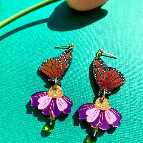 Polly Pollinator Dangle Earrings