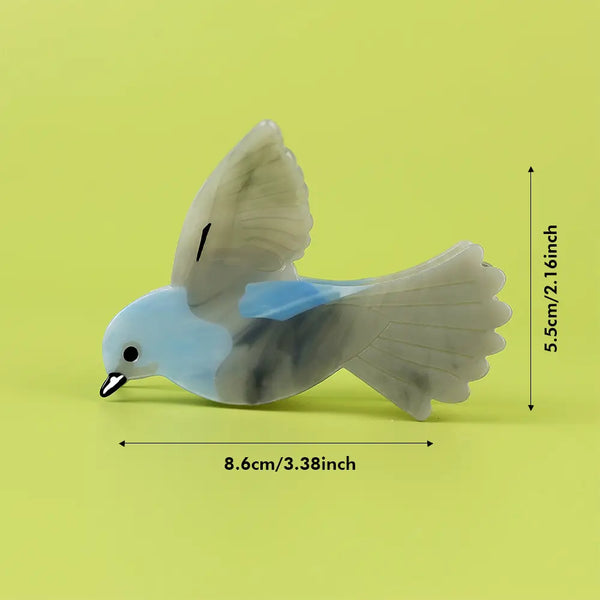 Blue Bird Claw Clip