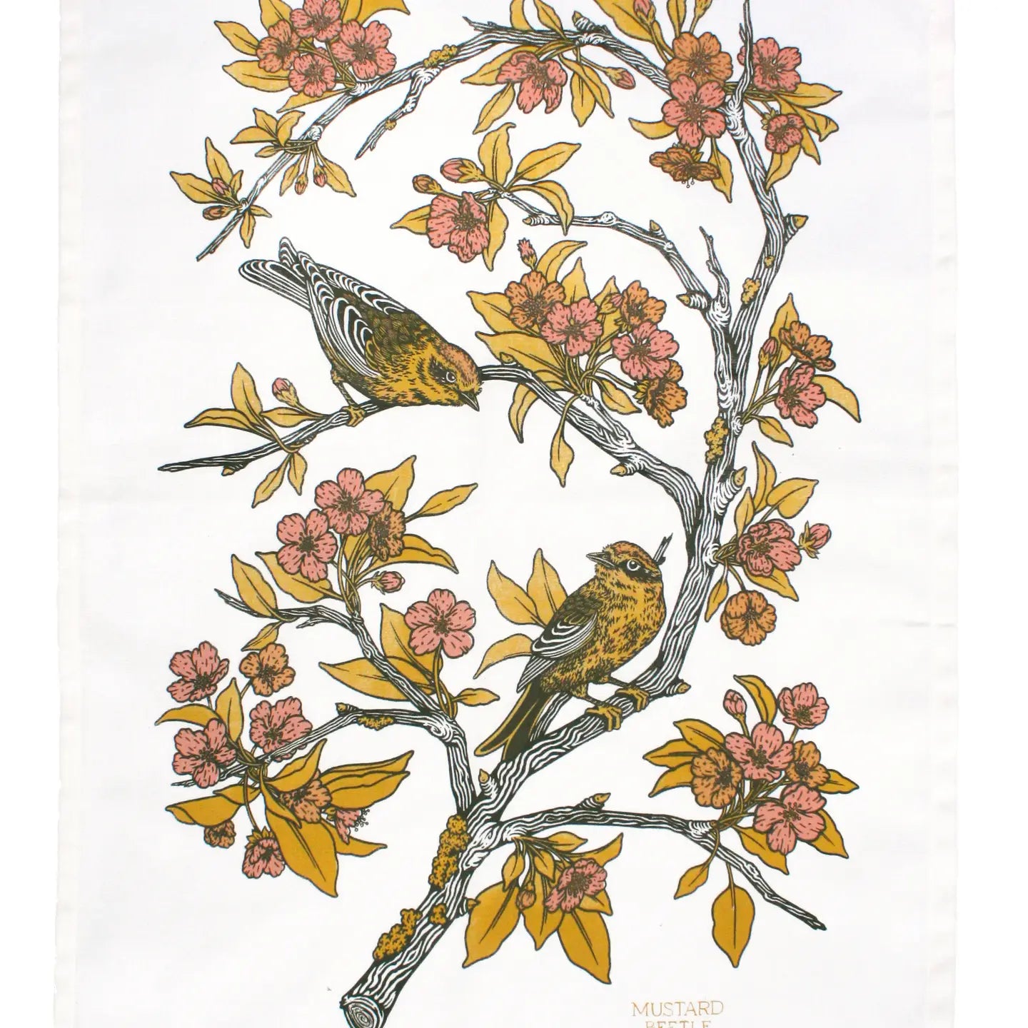 Mustard Beetle Tea towel