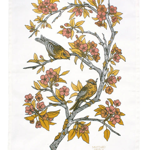 Mustard Beetle Tea towel