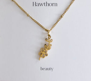 Hawthorn Flower Necklace