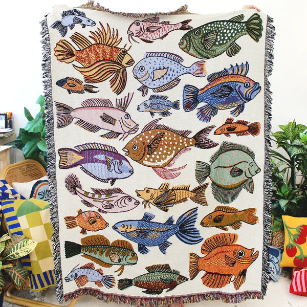 Woven Tapestry Blankets