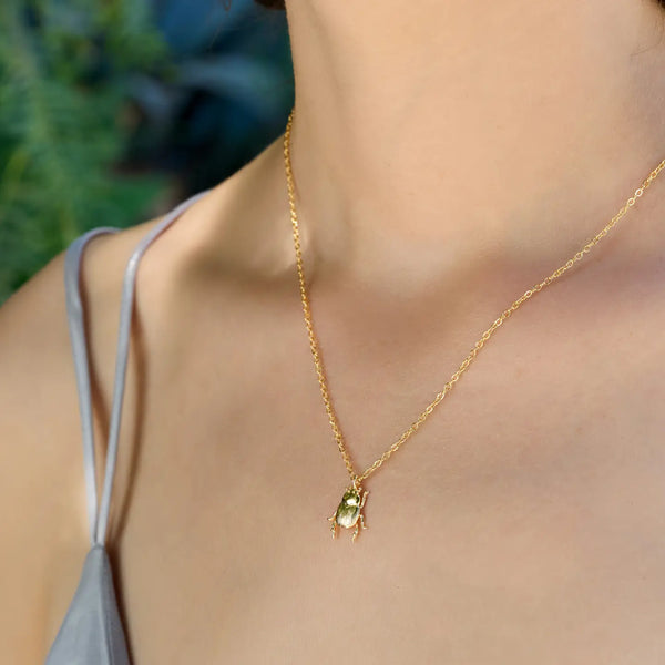 Fortune Beetle Necklace