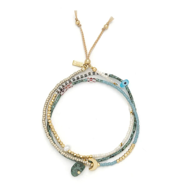 Mixed Media wrap bracelet/necklace