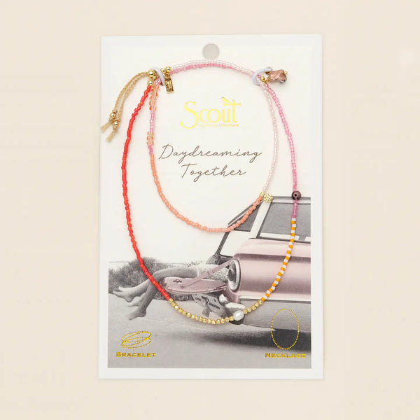 Mixed Media wrap bracelet/necklace
