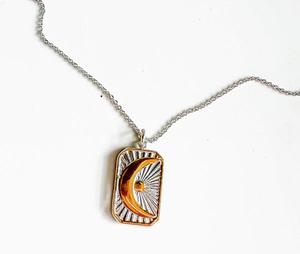 Silver Moon Necklace