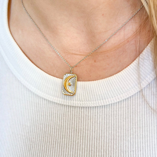 Silver Moon Necklace
