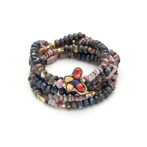 Ceramic Bead Wrap Bracelet/Necklace