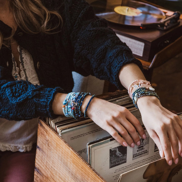 Ceramic Bead Wrap Bracelet/Necklace