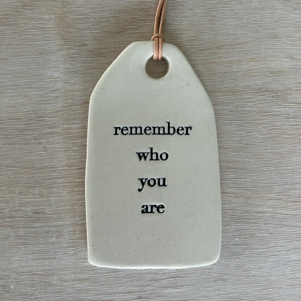 Ceramic Quote Tag