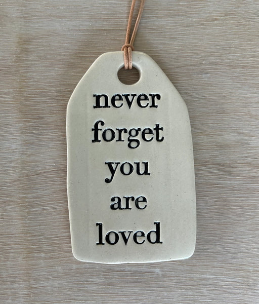 Ceramic Quote Tag