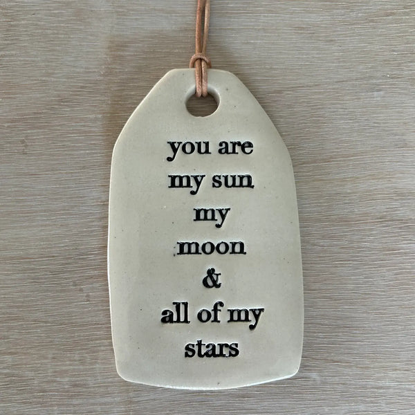 Ceramic Quote Tag