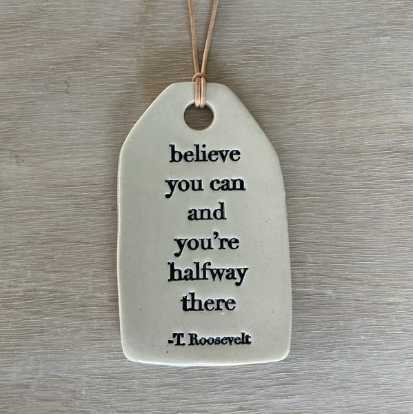 Ceramic Quote Tag