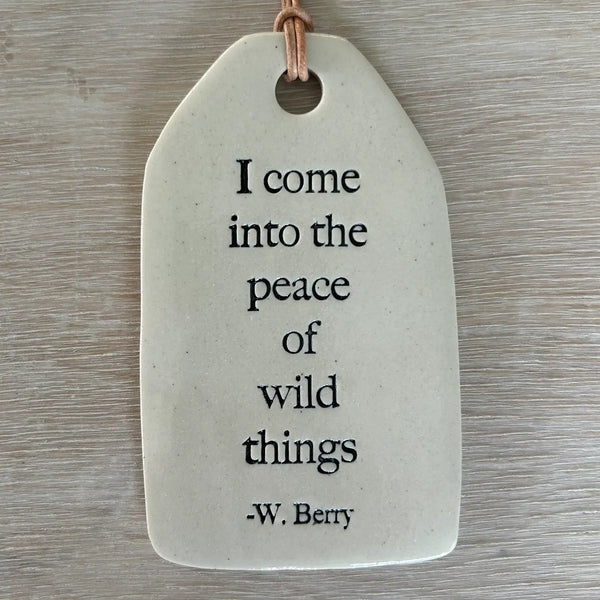 Ceramic Quote Tag