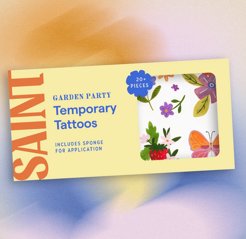 Garden Party Temporary Tattoo Pack
