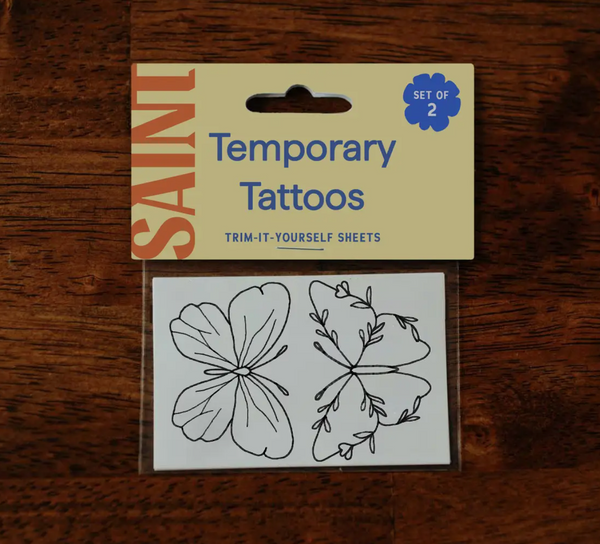 Nature Themed Temporary Tattoos