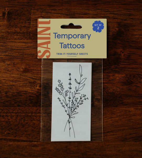 Nature Themed Temporary Tattoos - 4 inches