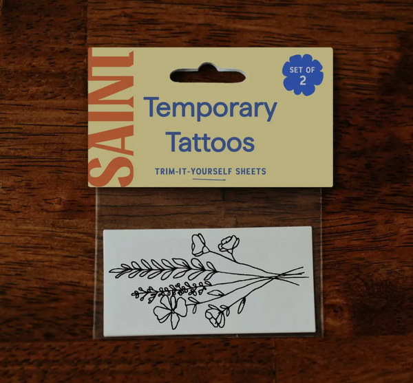 Nature Themed Temporary Tattoos