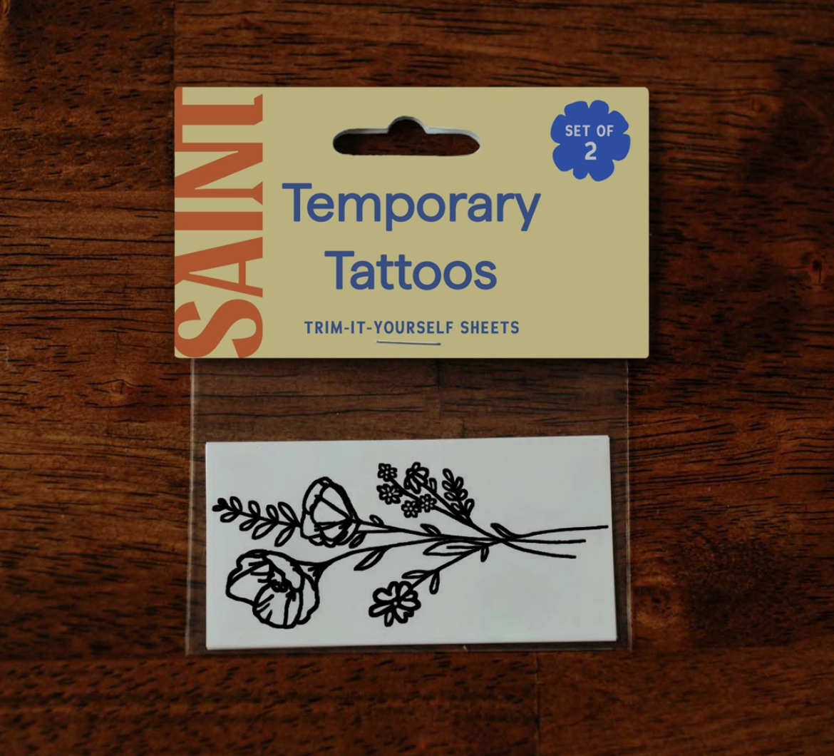 Nature Themed Temporary Tattoos