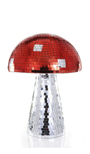 Red Disco Mushroom Decor