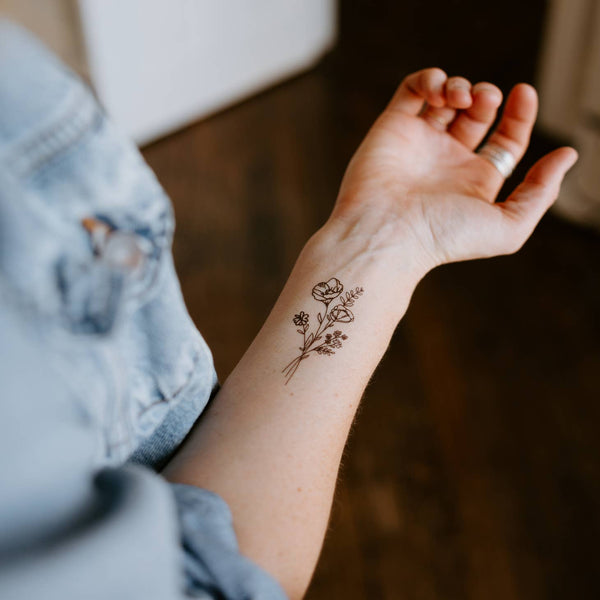 Nature Themed Temporary Tattoos