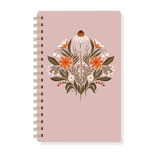 Meadow Flower Spiral Journal